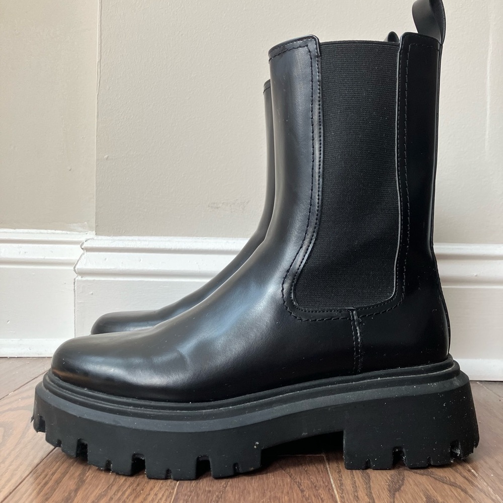 H&M Black Combat Boots